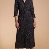 Alva Midi Shirt Dress In Abstract Multi