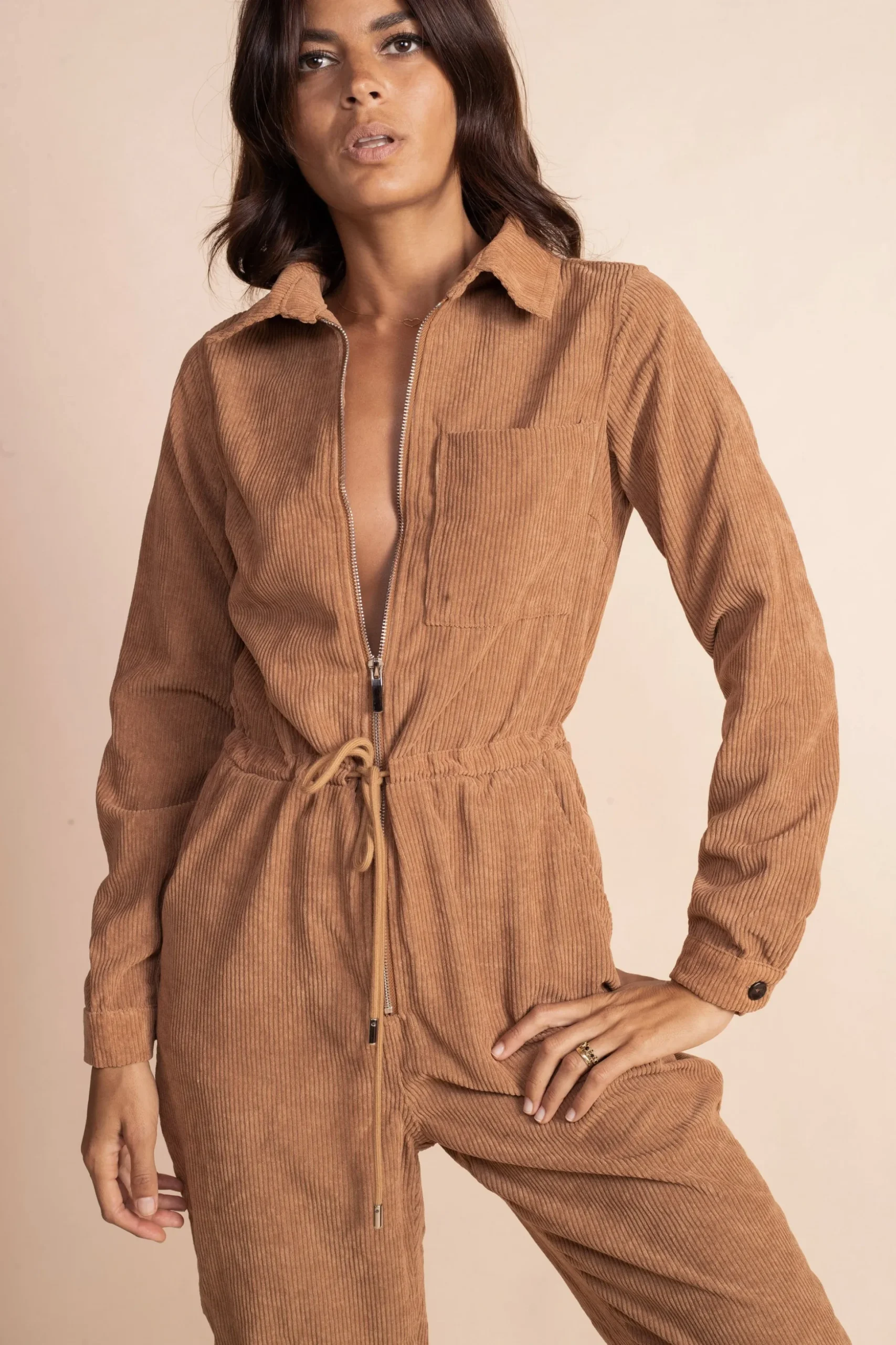 Blaze Boilersuit In Tan