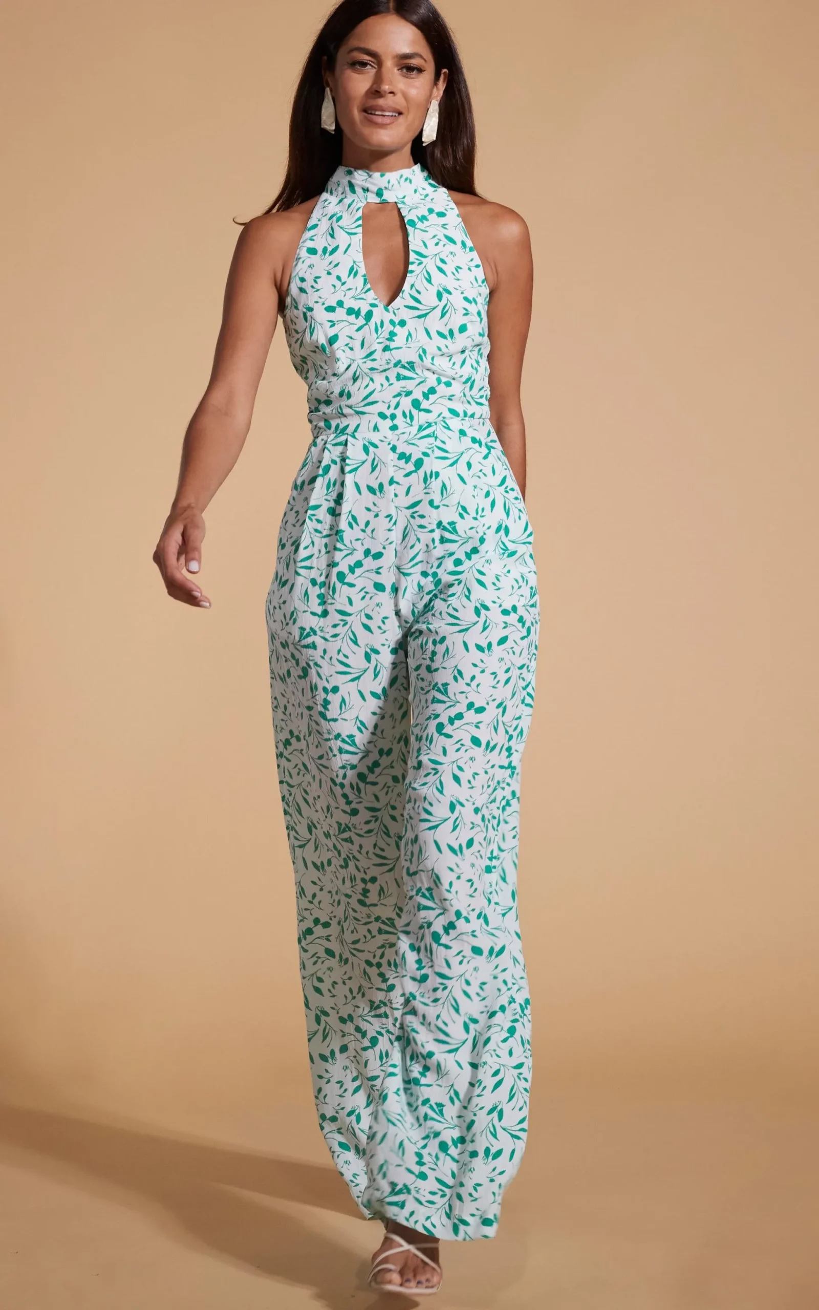 Cypress Jumpsuit In Green Leaf