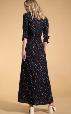 Dove Dress In Abstract Multi