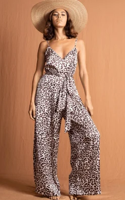 Gabriella Jumpsuit In Bare Leopard