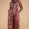 Gabriella Jumpsuit In Plorange Leopard