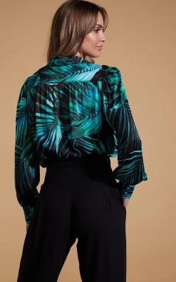 Halo Dominic Shirt In Green Palm