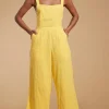Halo Kimani Twist Back Jumpsuit In Primrose Yellow