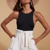 Halo Nessie High-Waist Shorts In Cream