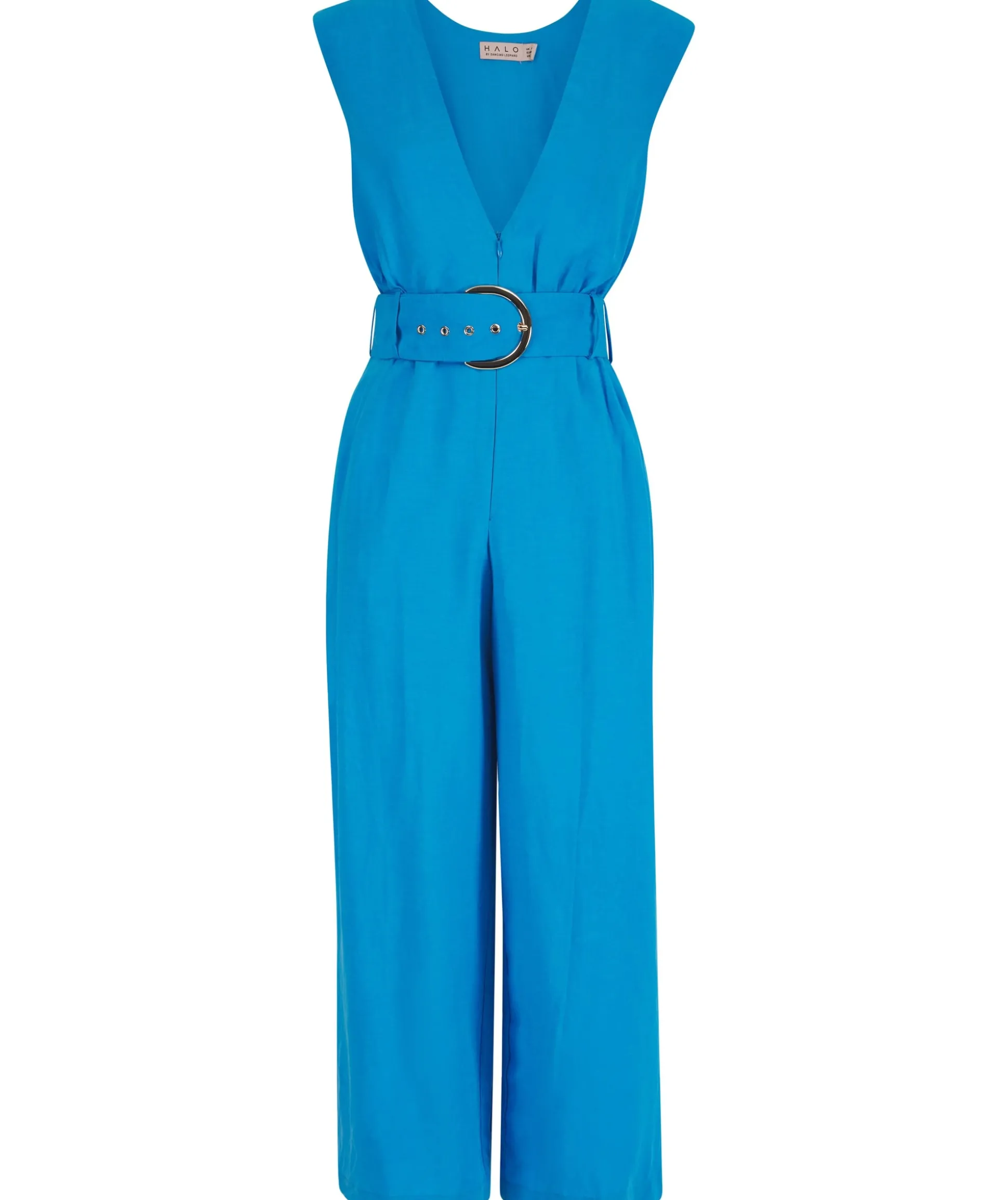 Indy Linen Jumpsuit In Blue-Reversible