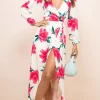 Jagger Dress In Cream Base Tulip