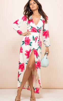 Jagger Dress In Cream Base Tulip