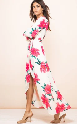 Jagger Dress In Cream Base Tulip