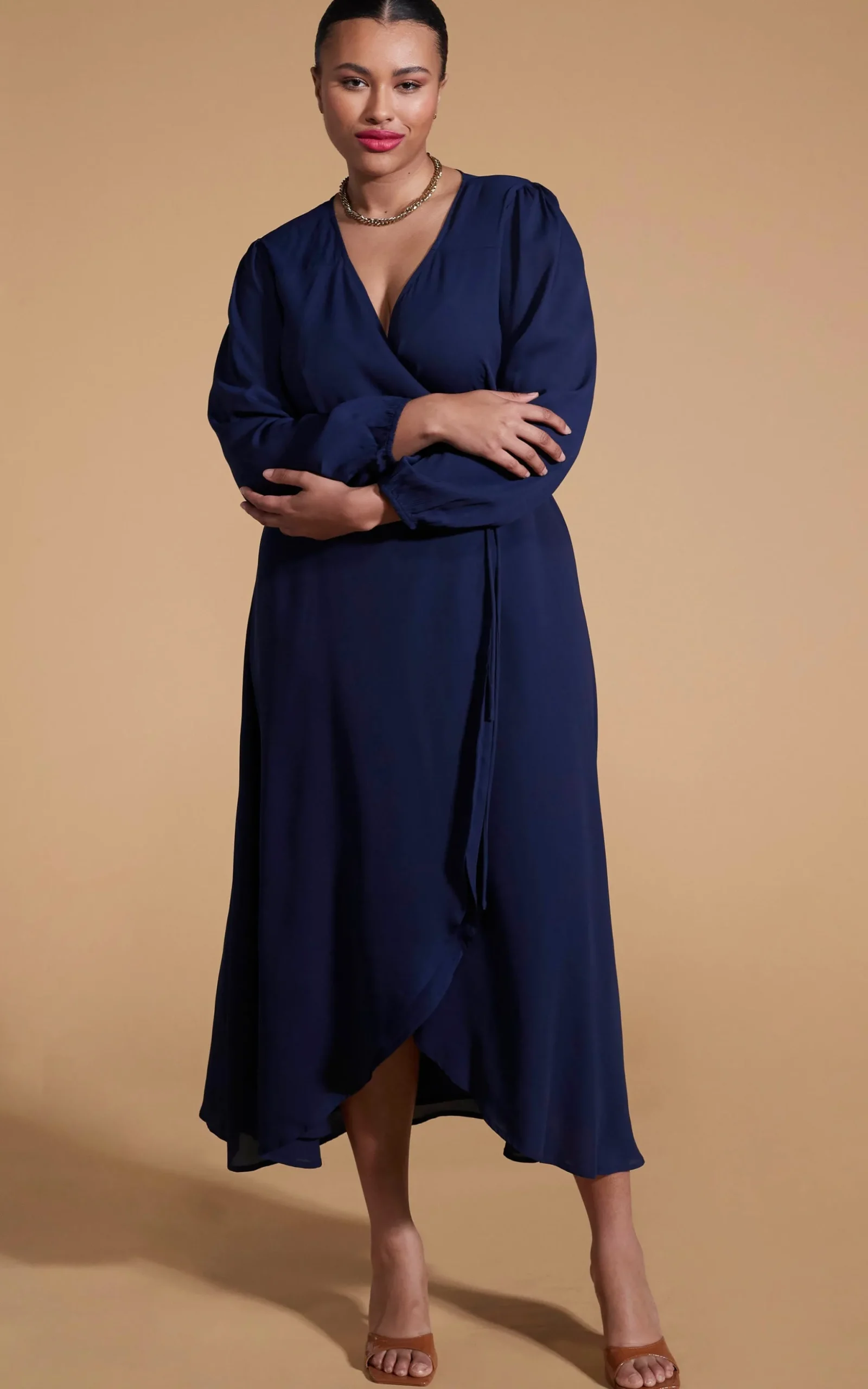 Jagger Maxi Dress In Navy-Extended Sizing