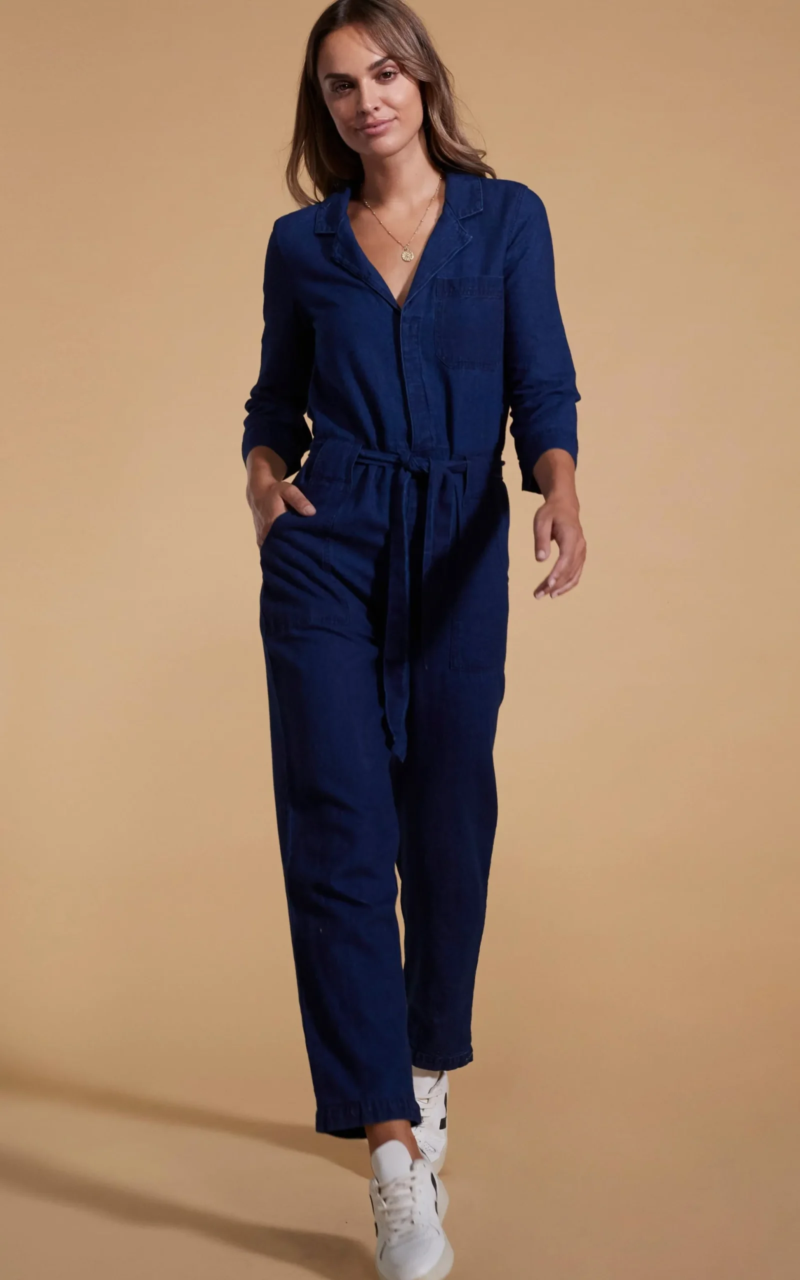 Juno Jumpsuit In Denim Blue