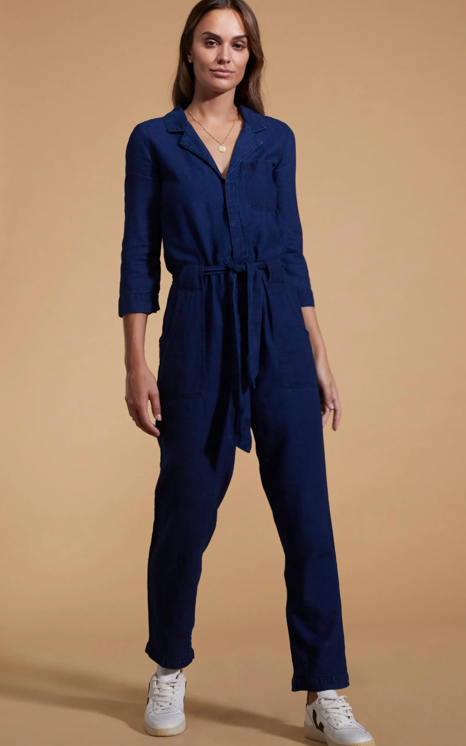 Juno Jumpsuit In Denim Blue