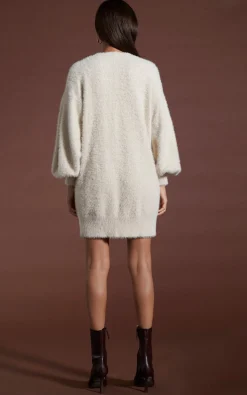 Maggie Jumper Dress In Beige