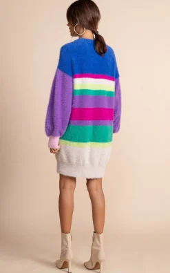 Maggie Jumper Dress In Stripe