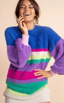 Maggie Jumper Dress In Stripe
