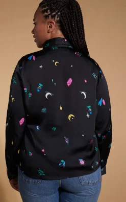 Nevada Shirt In Mystic Ditzy- Extended Sizing