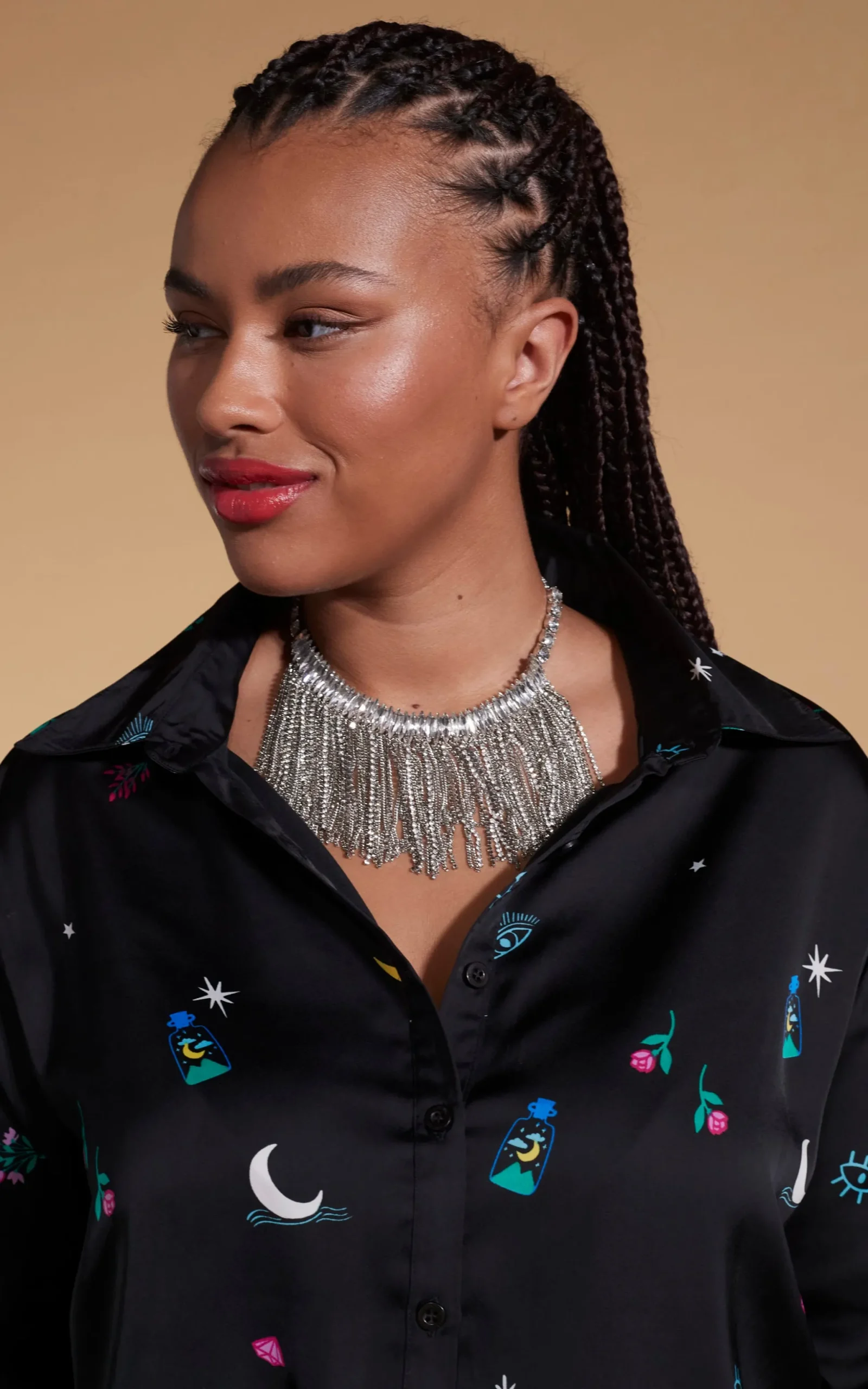 Nevada Shirt In Mystic Ditzy- Extended Sizing
