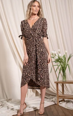 Olivera Midi Dress In Rich Leopard