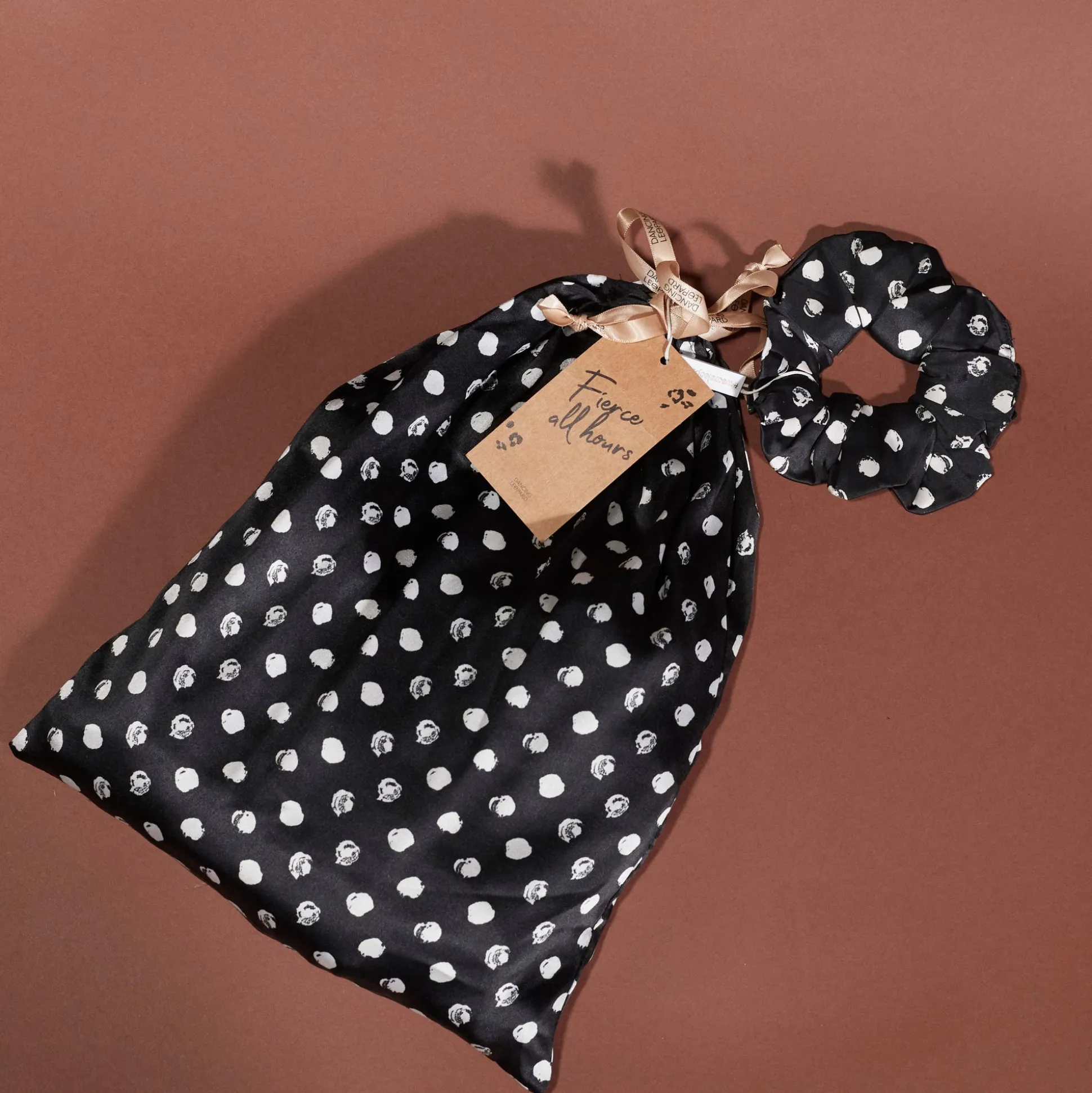 Oona Shortie Pj Set In Black Polka Dot