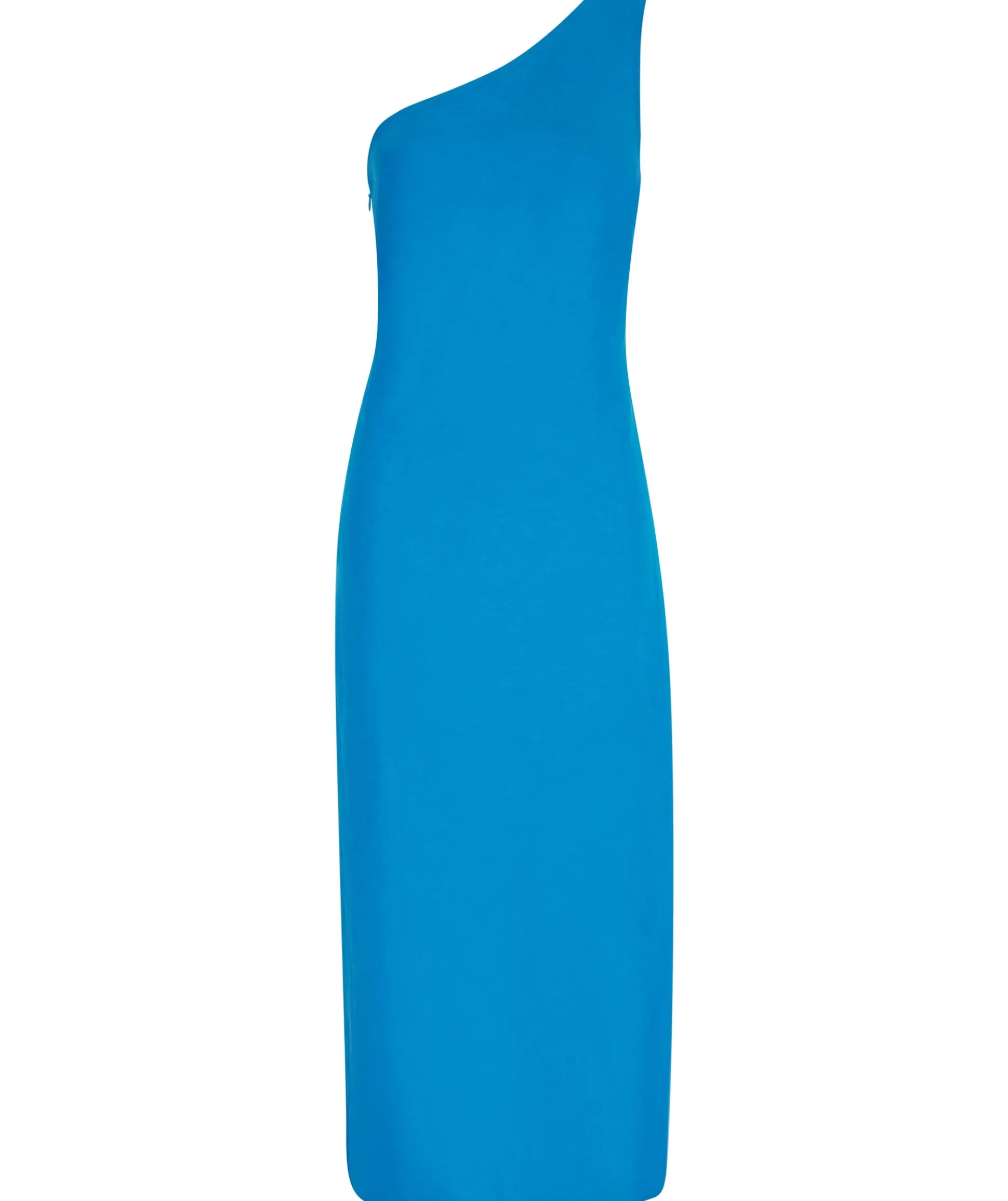 Portia Linen Midi Dress In Blue