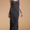 Sienna Midaxi Slip Dress In Ditzy Multi Leopard