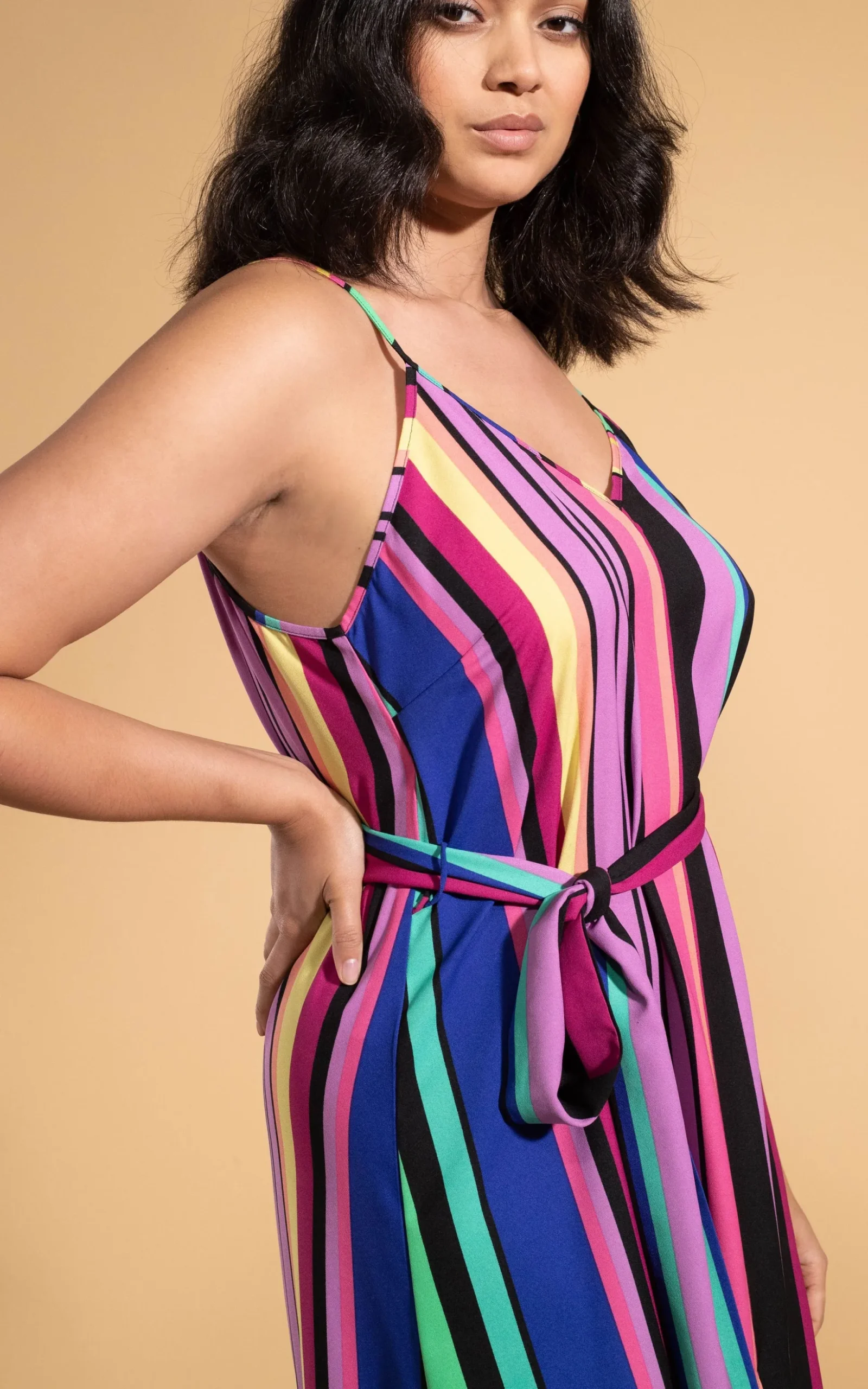 Sookie Slip Dress In Stripe