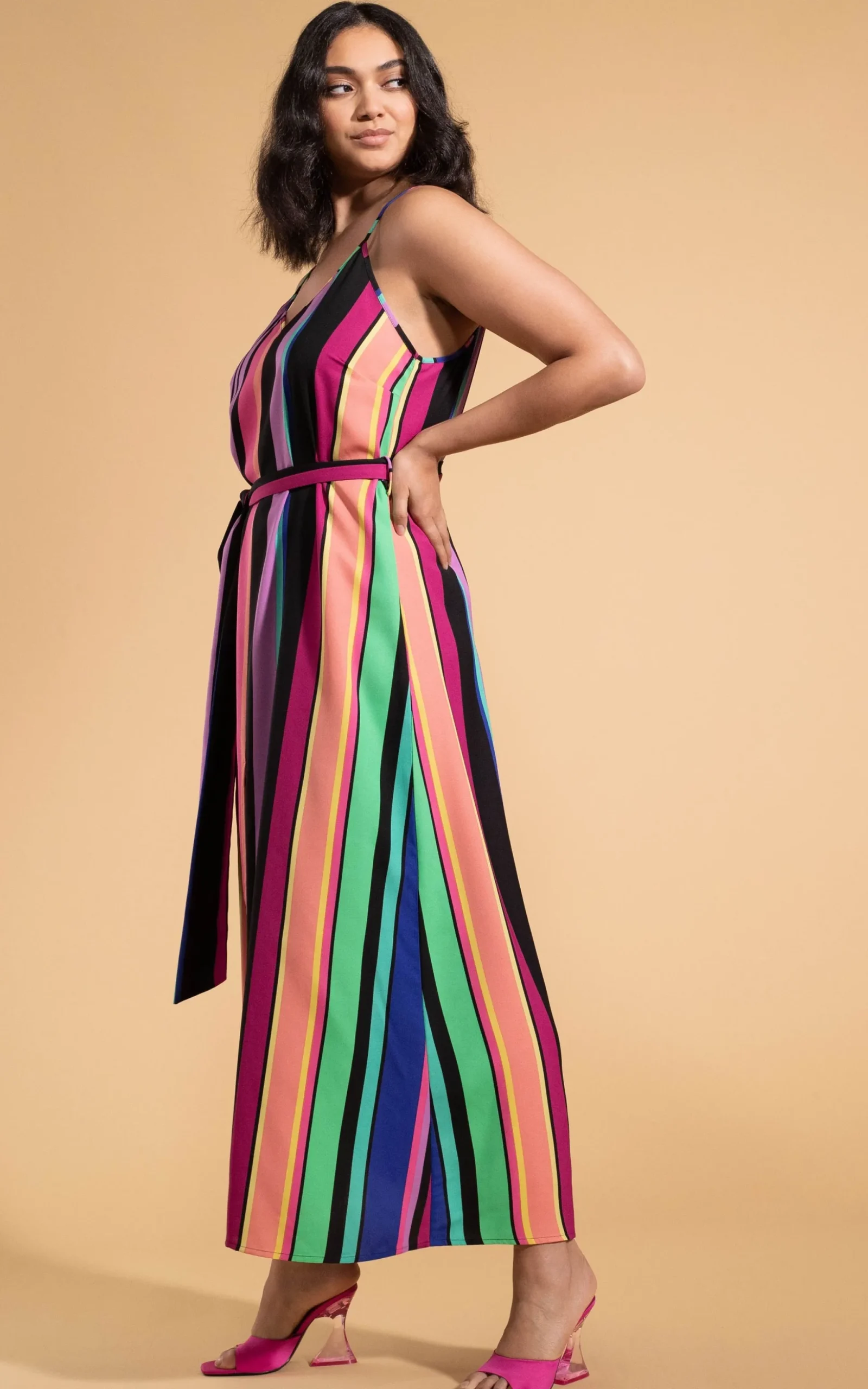 Sookie Slip Dress In Stripe