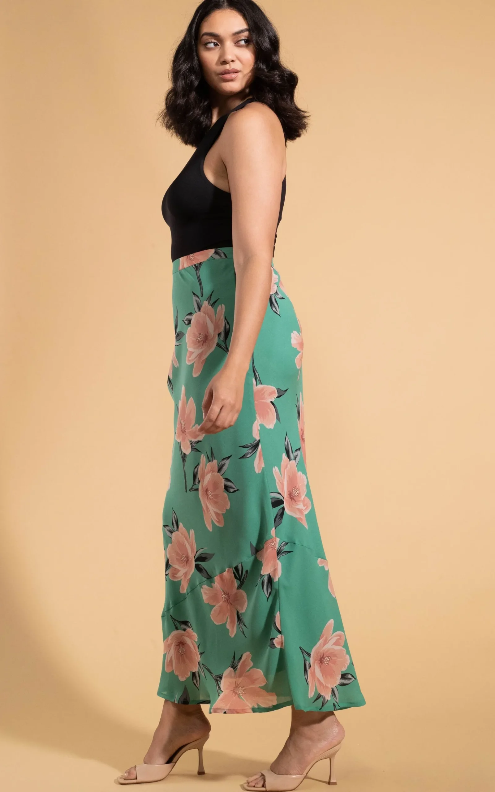 Sophie Skirt In Sage Base Tulip