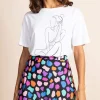 Stevie Mini Skirt In Multi Cloud