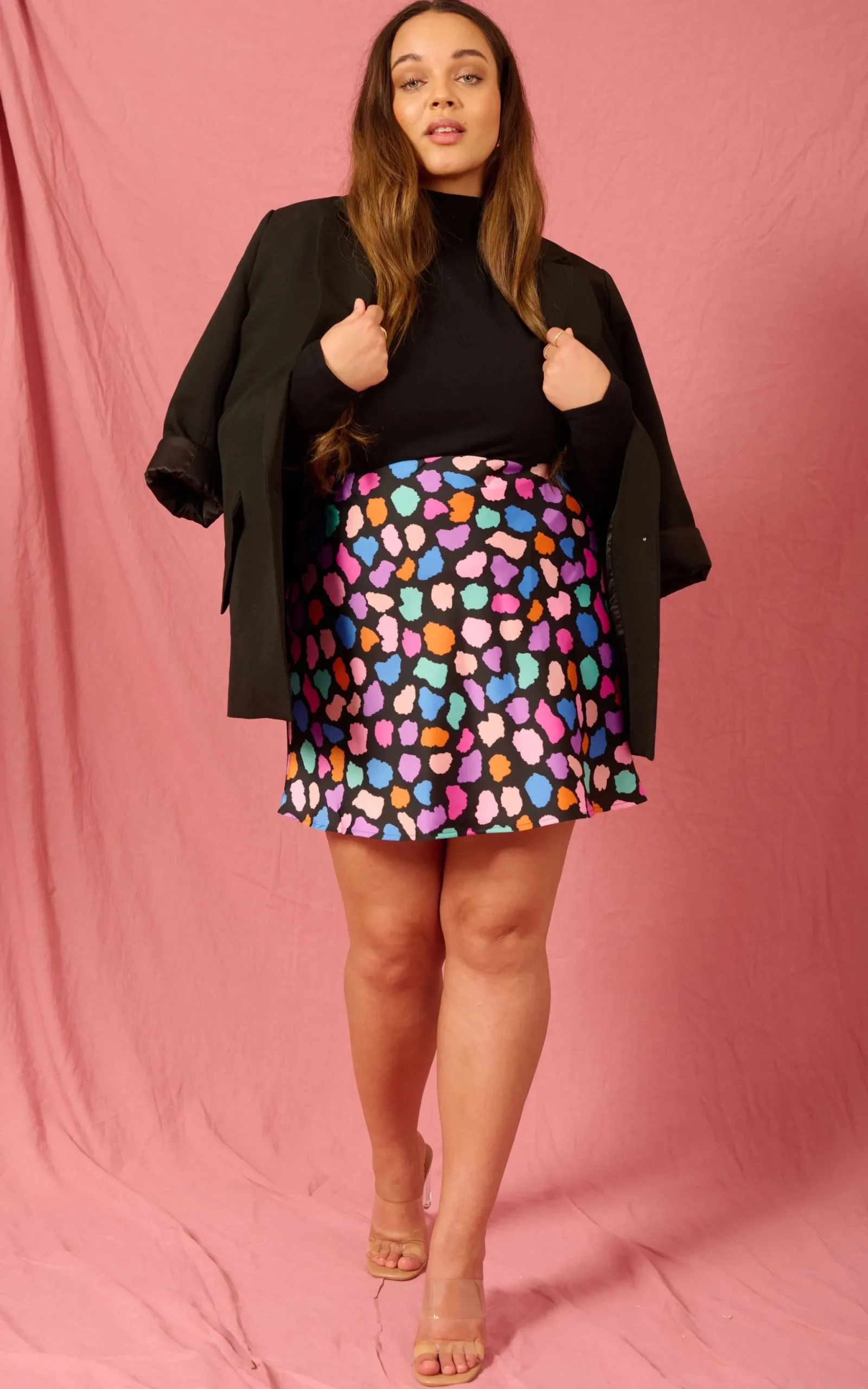 Stevie Mini Skirt In Multi Cloud