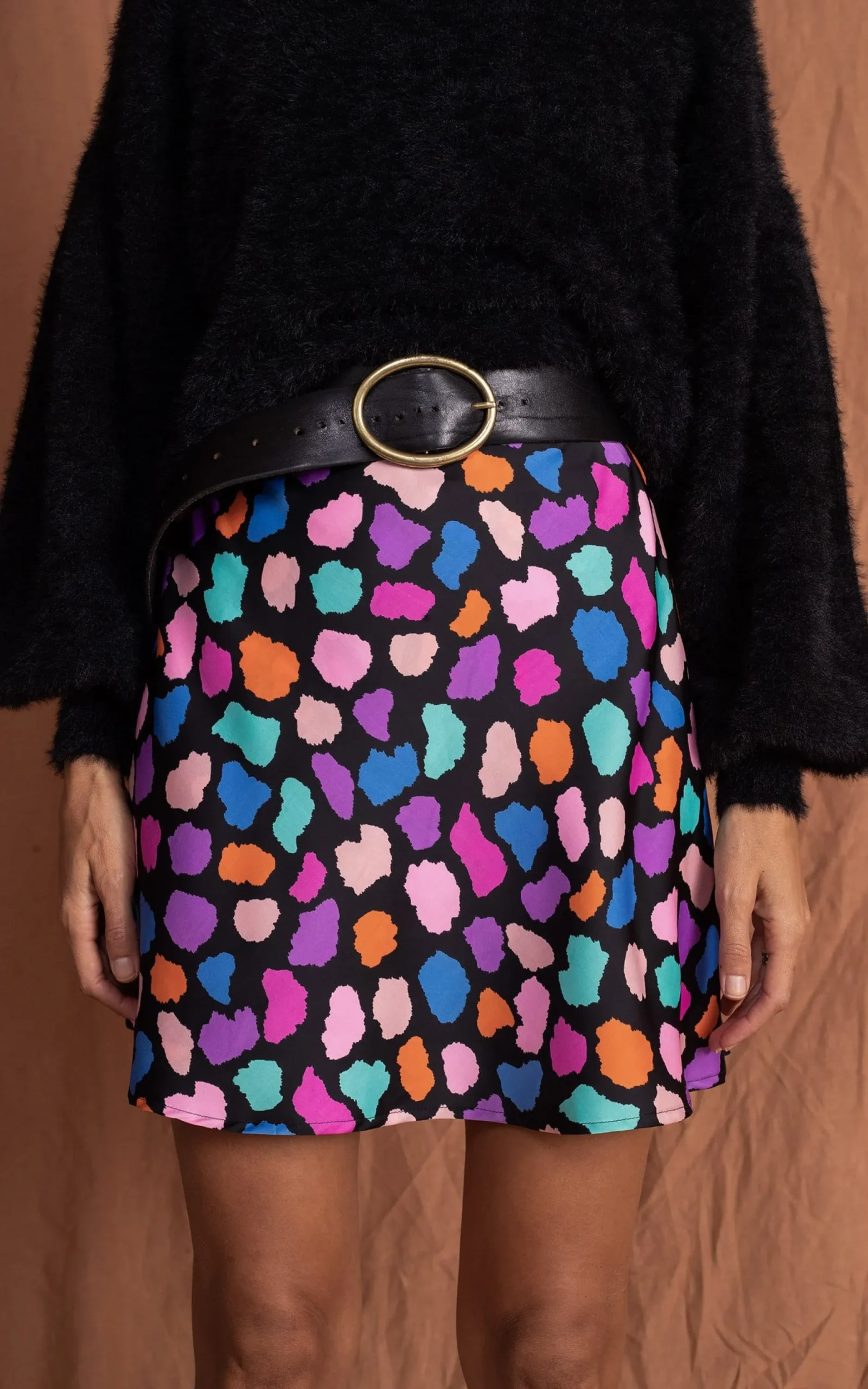 Stevie Mini Skirt In Multi Cloud