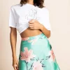 Stevie Mini Skirt In Sage Base Tulip