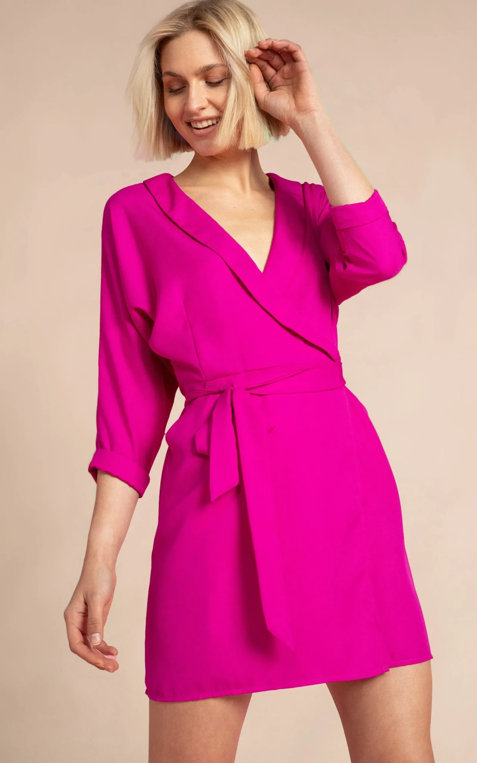 Valley Mini Dress In Magenta
