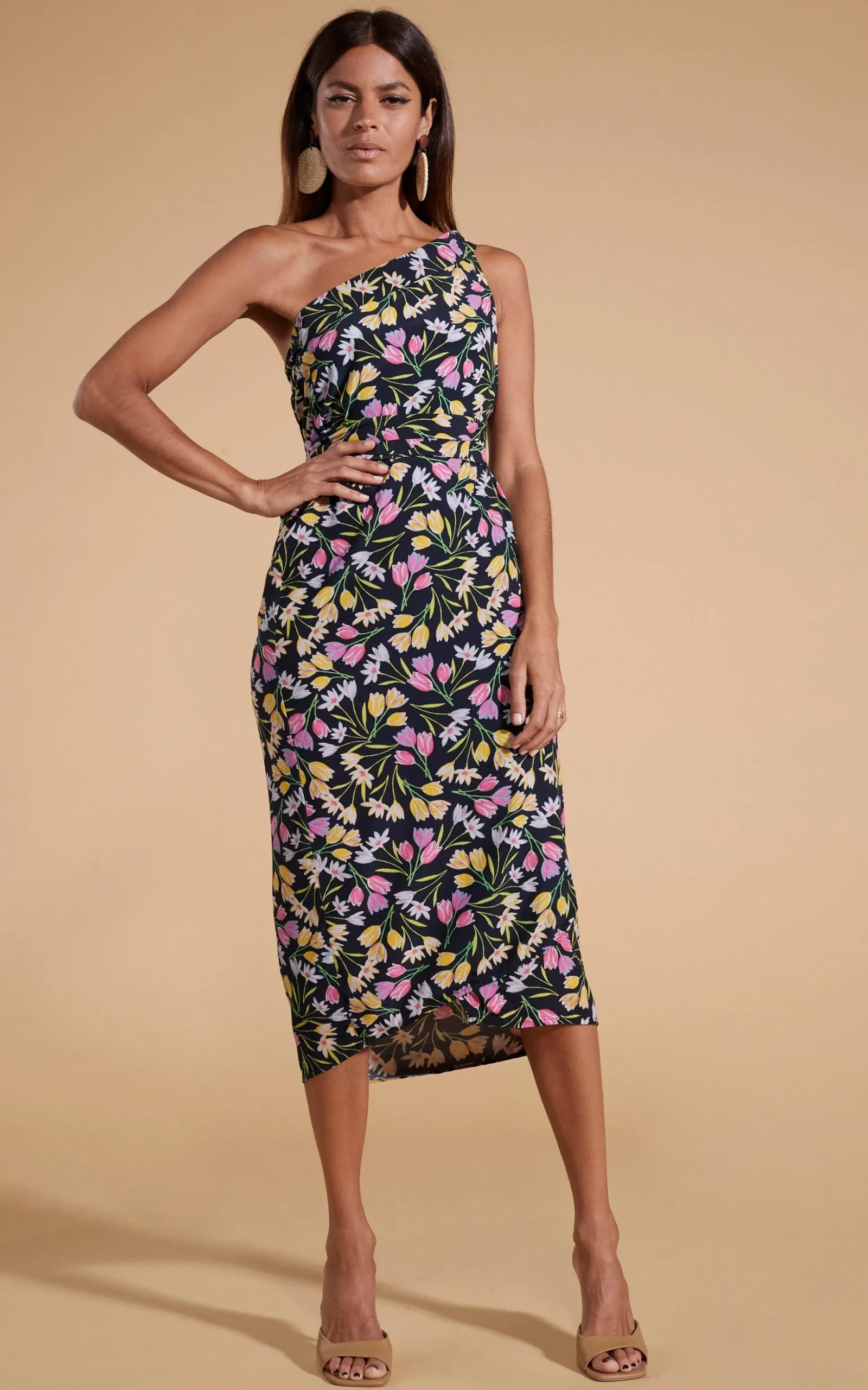 Whitney Maxi Wrap Skirt In Citrus Tulip
